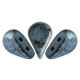 Les perles par Puca® Amos Perlen Metallic mat blue spotted 23980/65325